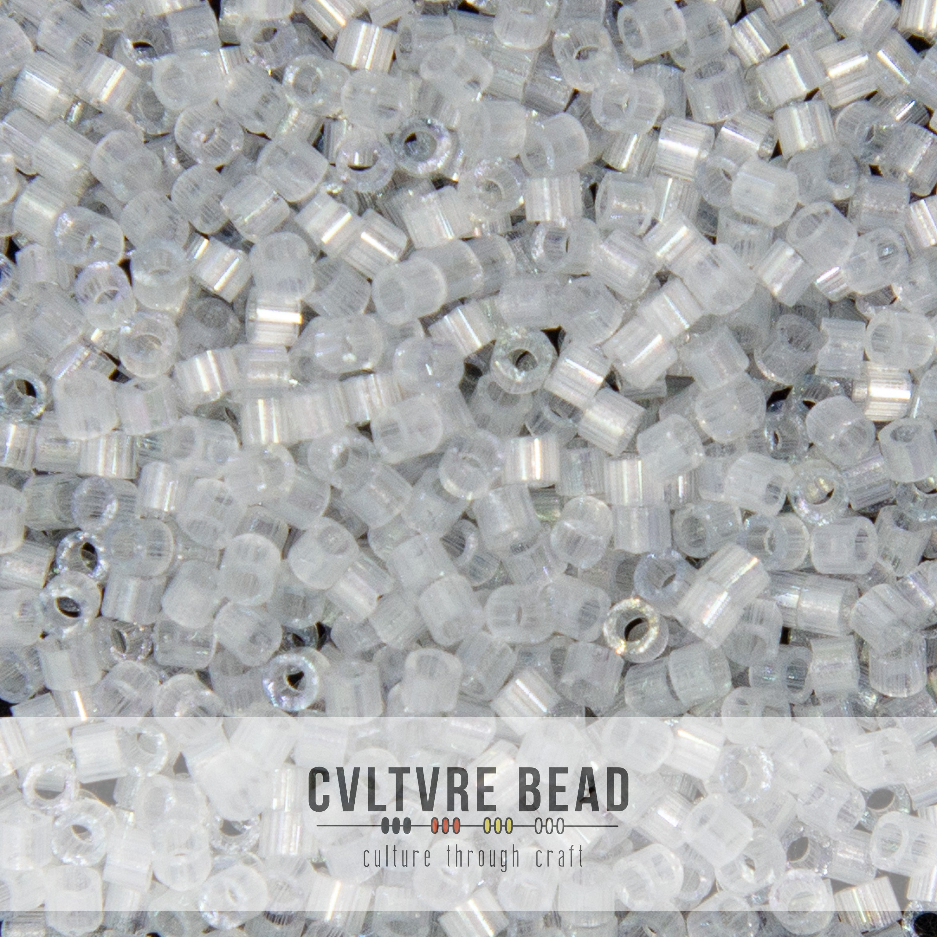 11/0 Silk Satin Shadow Gray Dyed - Miyuki Delica - 7.2 gram tube